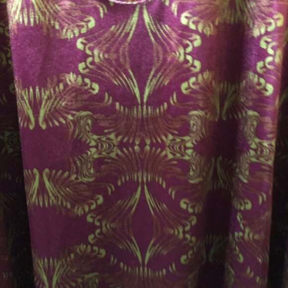 NWT Women's Plus Size 2X Savage X Fenty Velvet Pop Over Top Short Sleeve Loungew - Picture 6 of 12